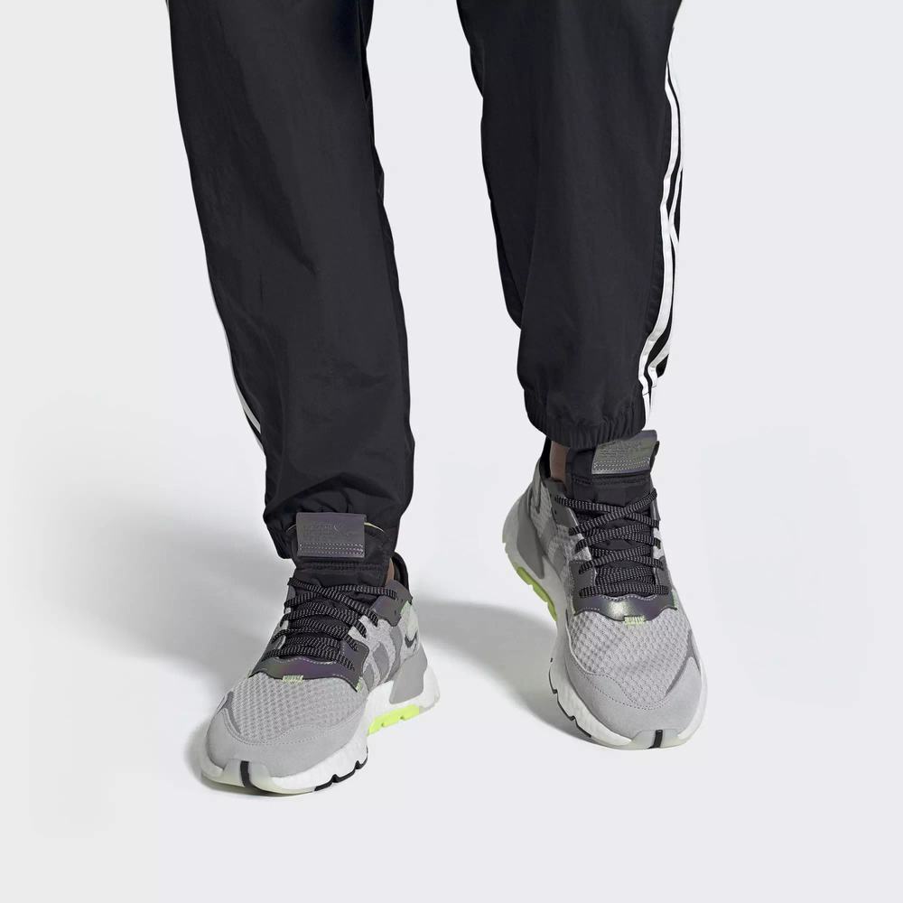 Adidas Nite Jogger Tenis Grises Para Hombre (MX-22080)